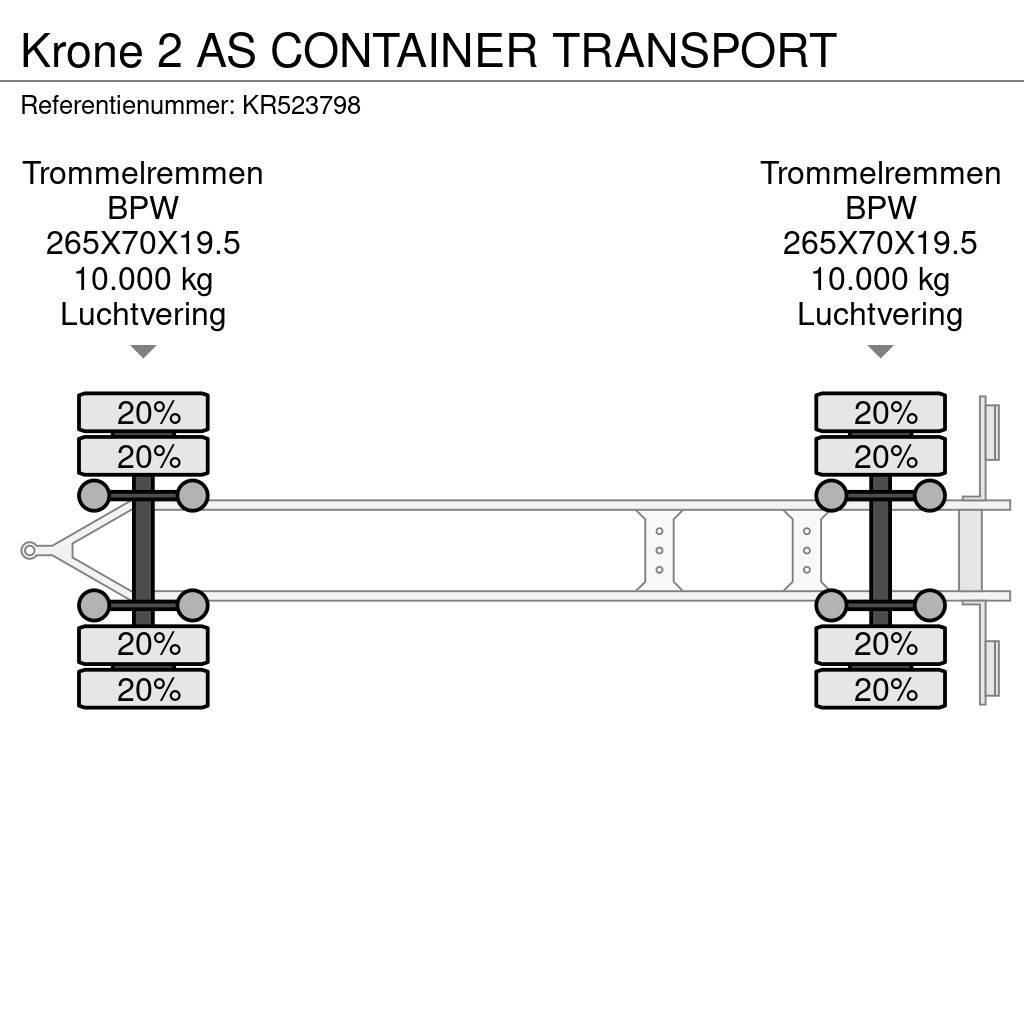Krone 2 AS CONTAINER TRANSPORT Konteinerveohaagised