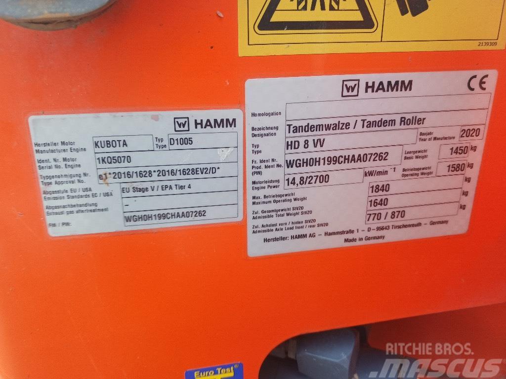 Hamm HD 8 VV Tandemrullid