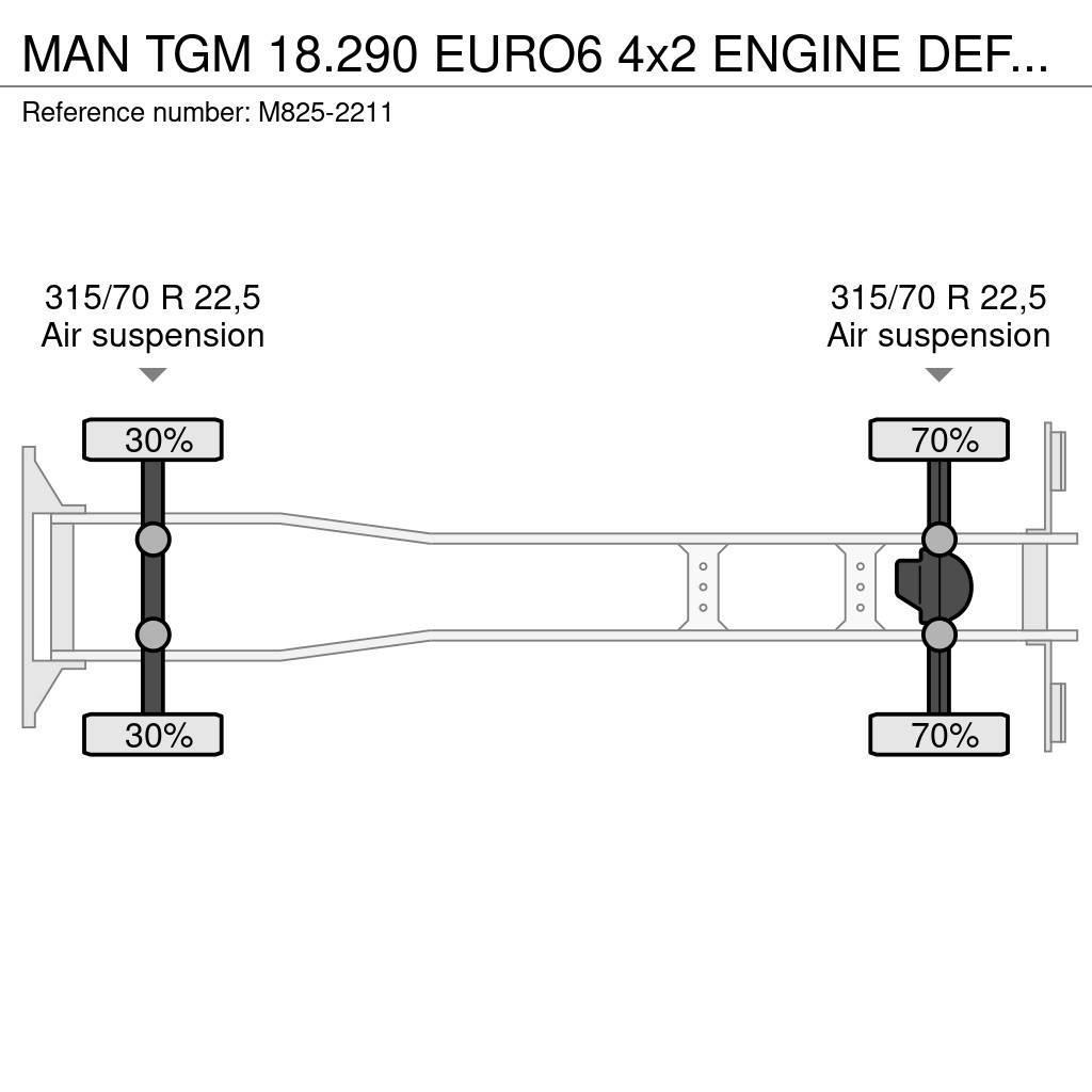 MAN TGM 18.290 EURO6 4x2 ENGINE DEFECT!!! Külmikautod