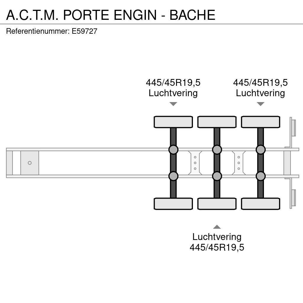  A.C.T.M. PORTE ENGIN - BACHE Raskeveo poolhaagised