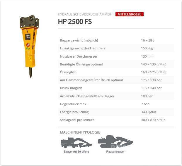 Indeco HP 2500 FS Hüdrohaamrid