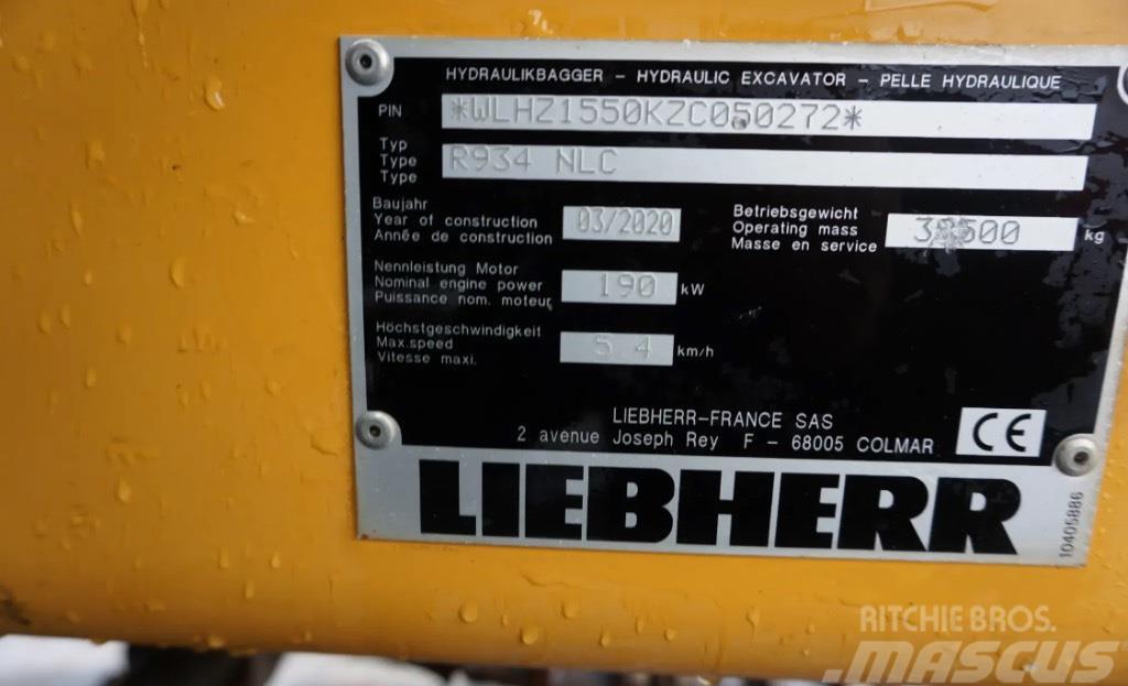 Liebherr R 934 NLC Roomikekskavaatorid