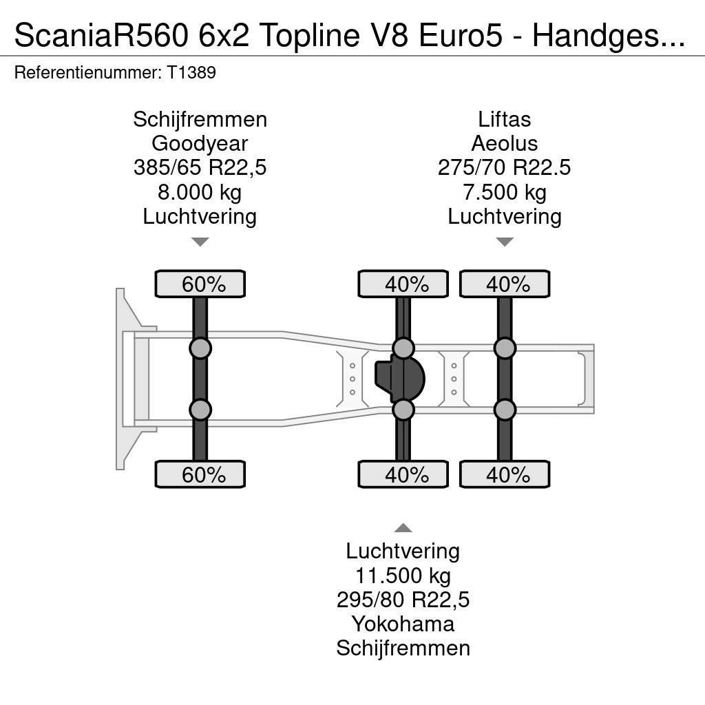 Scania R560 6x2 Topline V8 Euro5 - Handgeschakeld - Vollu Sadulveokid
