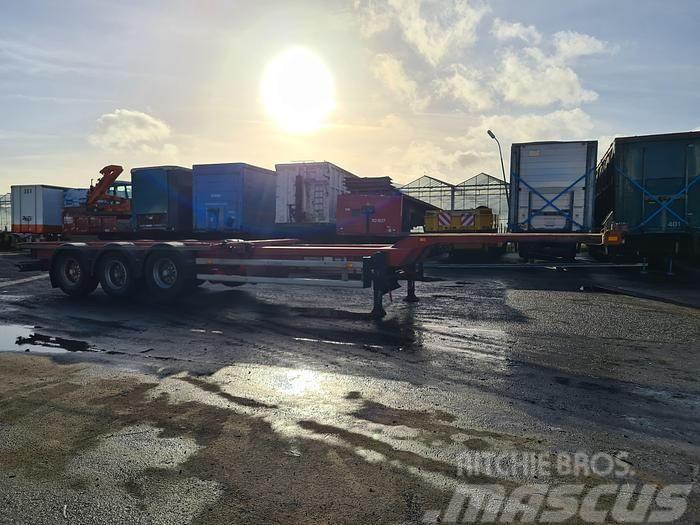 Renders RSCC 12-27 3 AXLE CONTAINER CHASSIS 40 FT 2X20 FT Konteinerveo poolhaagised