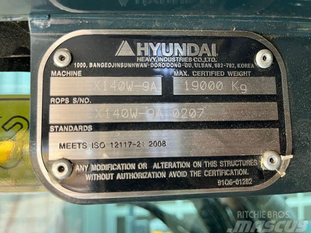 Hyundai Robex 140W-9A | Rototilt R4 Ratasekskavaatorid