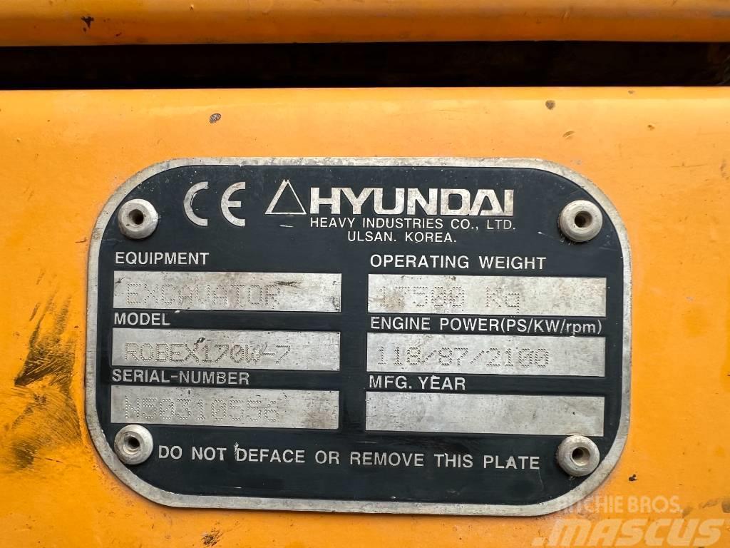 Hyundai R 170W-7 Ratasekskavaatorid