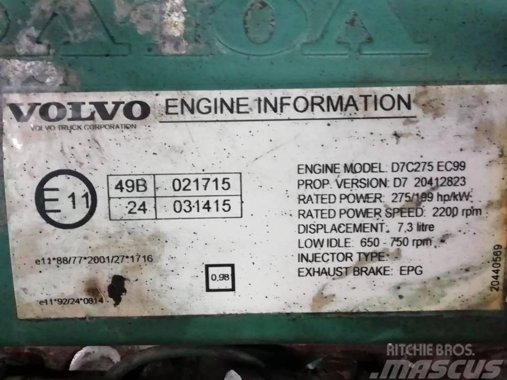 Volvo Engine D7C275 EPG Mootorid