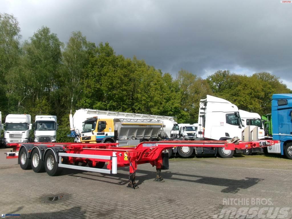 Asca 3-axle container trailer 20-40-45 ft S322DL Konteinerveo poolhaagised