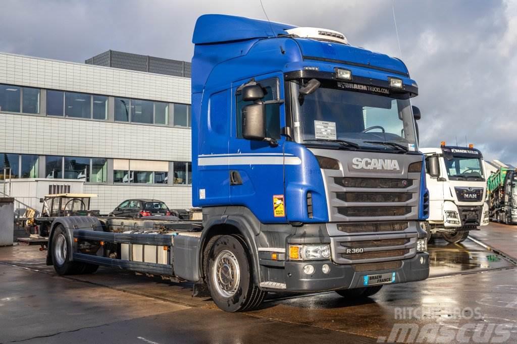 Scania R360+E5+INTARDER+DHOLLANDIA Trossüsteemiga vahetuskere veokid