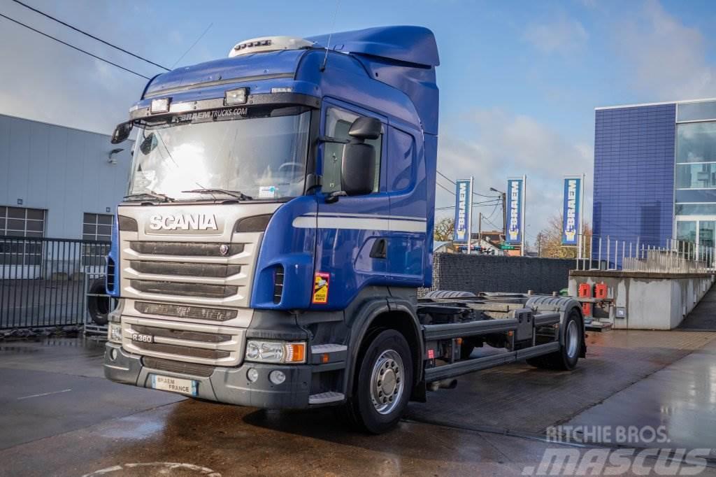 Scania R360+E5+INTARDER+DHOLLANDIA Trossüsteemiga vahetuskere veokid