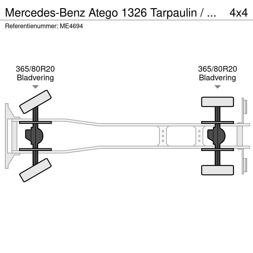 Mercedes-Benz Atego 1326 Tarpaulin / Canvas Box Truck Tuletõrjeautod