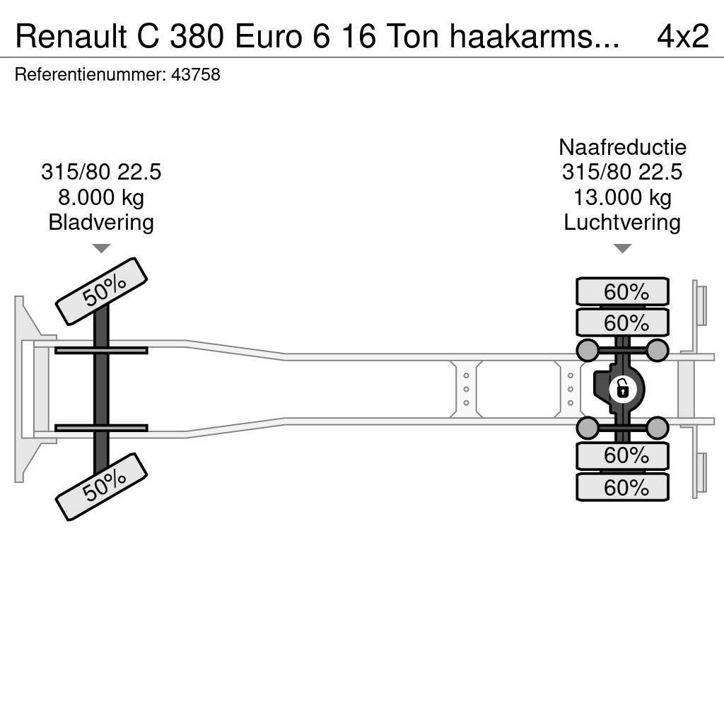 Renault C 380 Euro 6 16 Ton haakarmsysteem Konksliftveokid