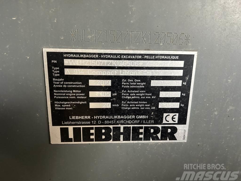 Liebherr A 914 Compact Litronic Ratasekskavaatorid