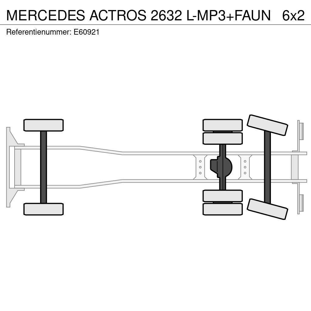 Mercedes-Benz ACTROS 2632 L-MP3+FAUN Prügiautod