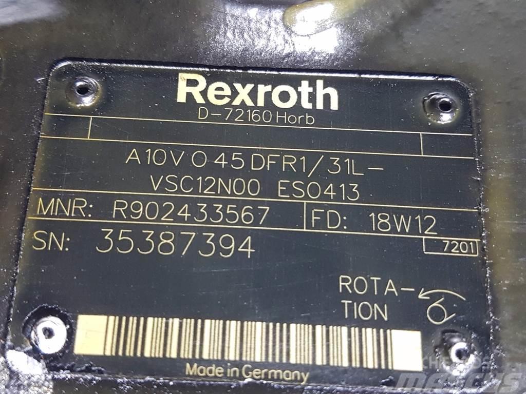 CLAAS TORION-Rexroth A10VO45DFR1/31L-Load sensing pump Hüdraulika