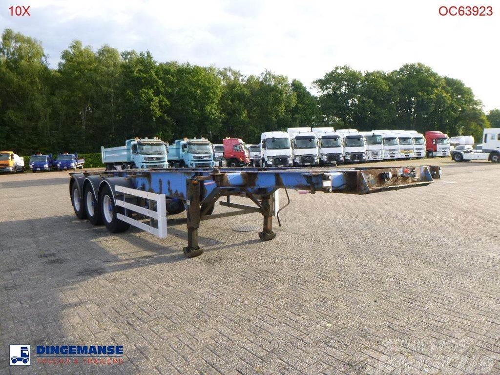 SDC 3-axle container trailer 20-30 ft + ADR Konteinerveo poolhaagised