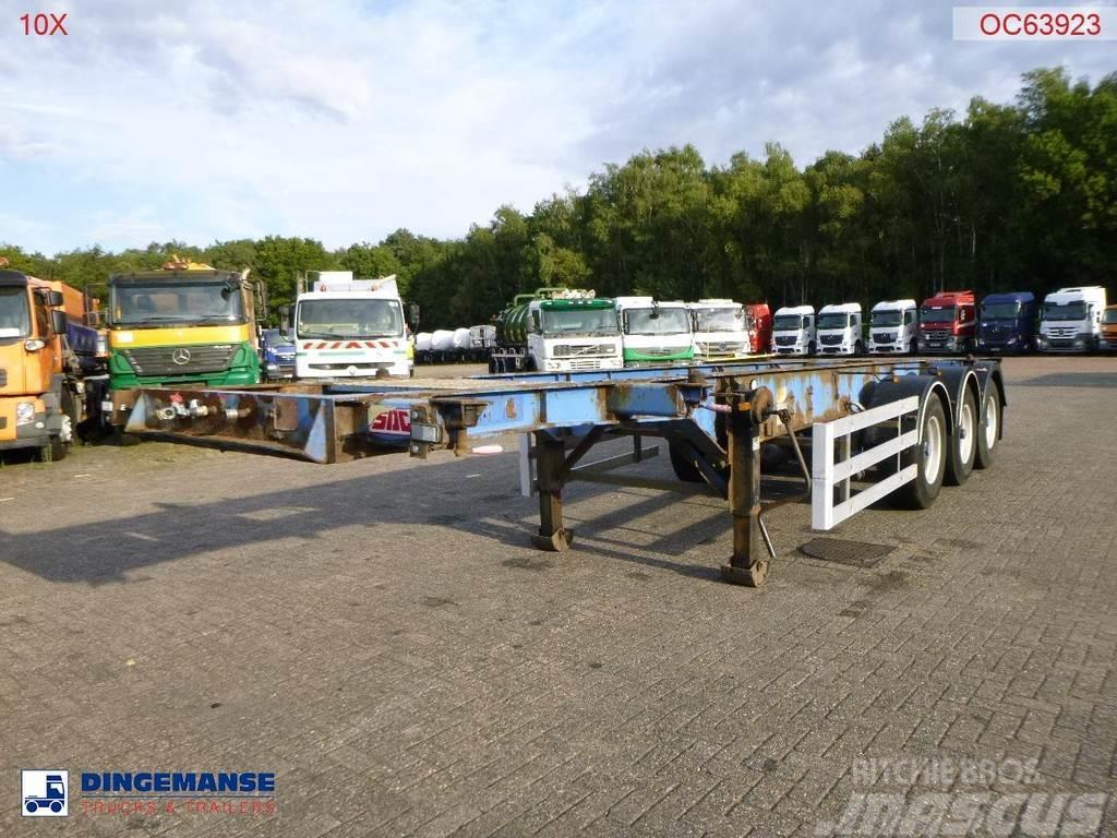 SDC 3-axle container trailer 20-30 ft + ADR Konteinerveo poolhaagised