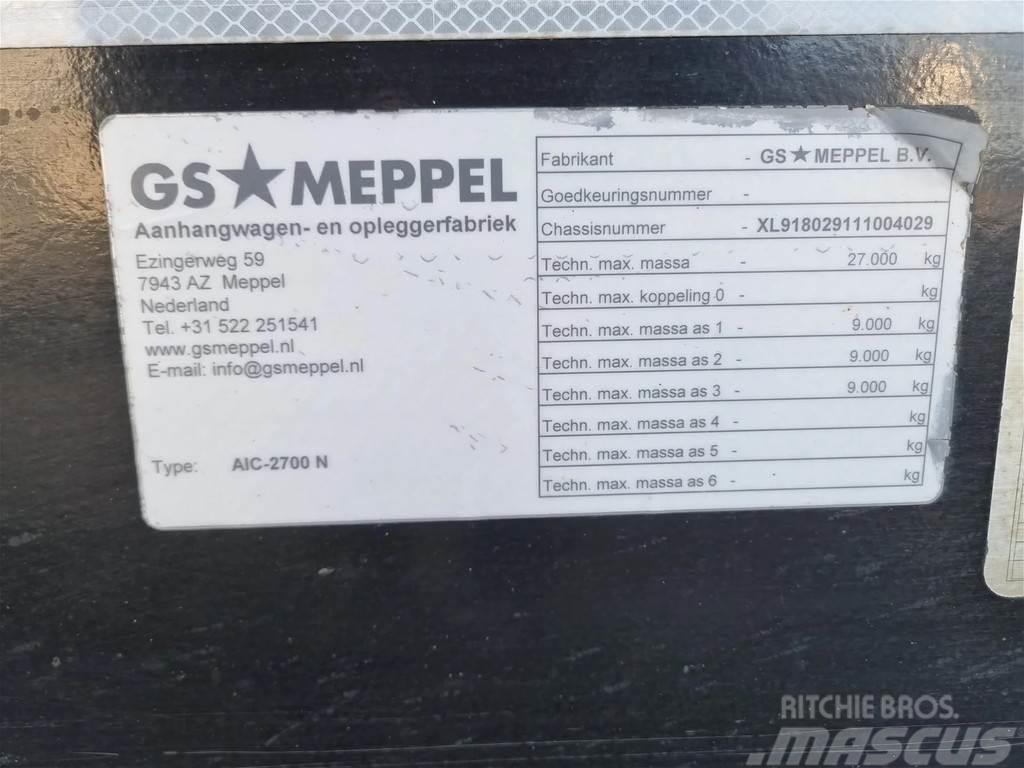 GS Meppel AIC-2700 N container aanhanger Konteinerveohaagised