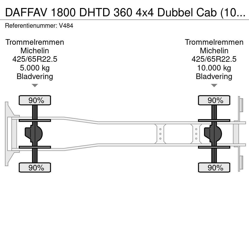 DAF FAV 1800 DHTD 360 4x4 Dubbel Cab (10 pers) Ziegler Tuletõrjeautod