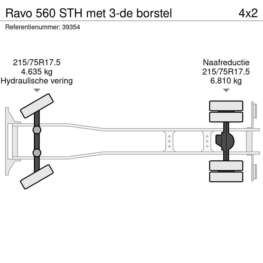 Ravo 560 STH met 3-de borstel Tänavapuhastusveokid