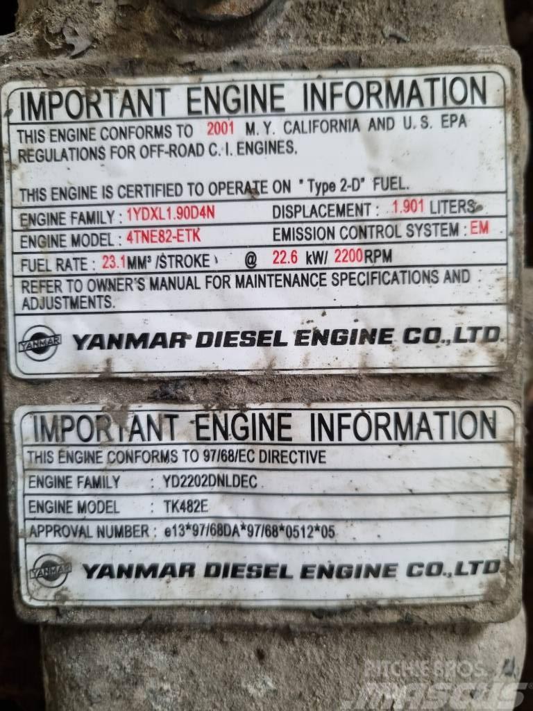Yanmar DIESEL ENGINE TK482E Mootorid