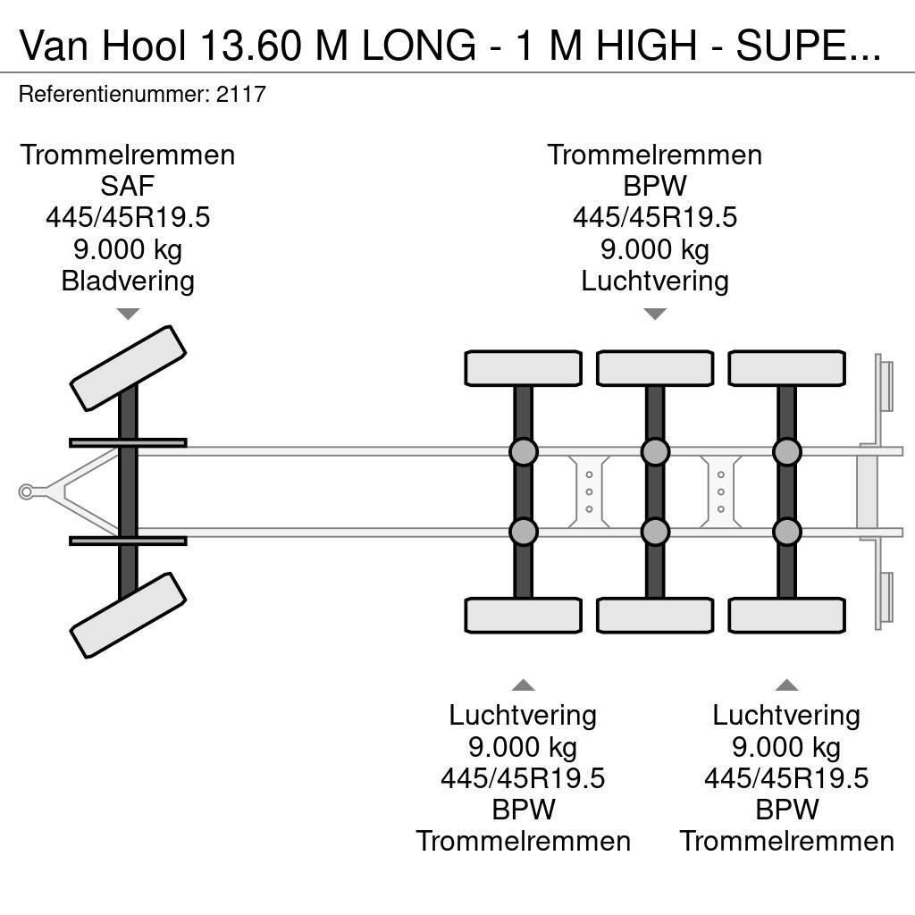 Van Hool 13.60 M LONG - 1 M HIGH - SUPER SINGLE TIRES - DRU Madelhaagised