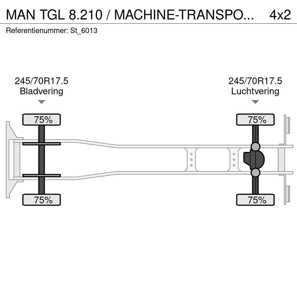 MAN TGL 8.210 / MACHINE-TRANSPORT / OPRIJ-WAGEN / AIRC Autoveokid