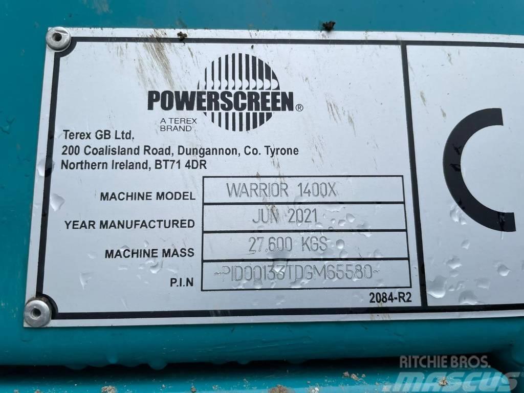 PowerScreen Warrior 1400 X Iseliikuvad sõelad