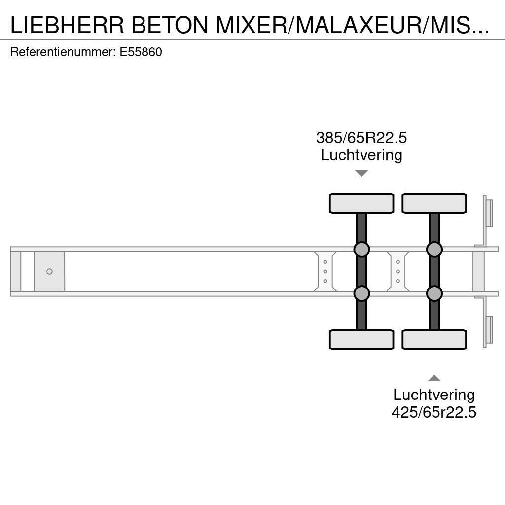 Liebherr BETON MIXER/MALAXEUR/MISCHER 12m³+Motor/Moteur Aux Muud poolhaagised