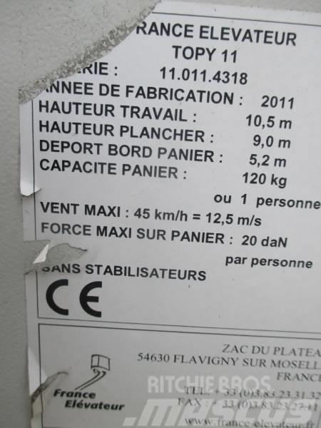 France Elevateur Topy 11 Auto korvtõstukid