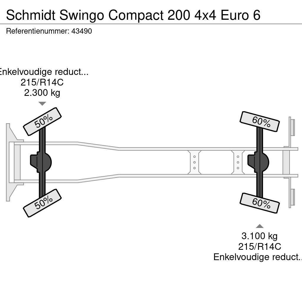 Schmidt Swingo Compact 200 4x4 Euro 6 Tänavapuhastusveokid