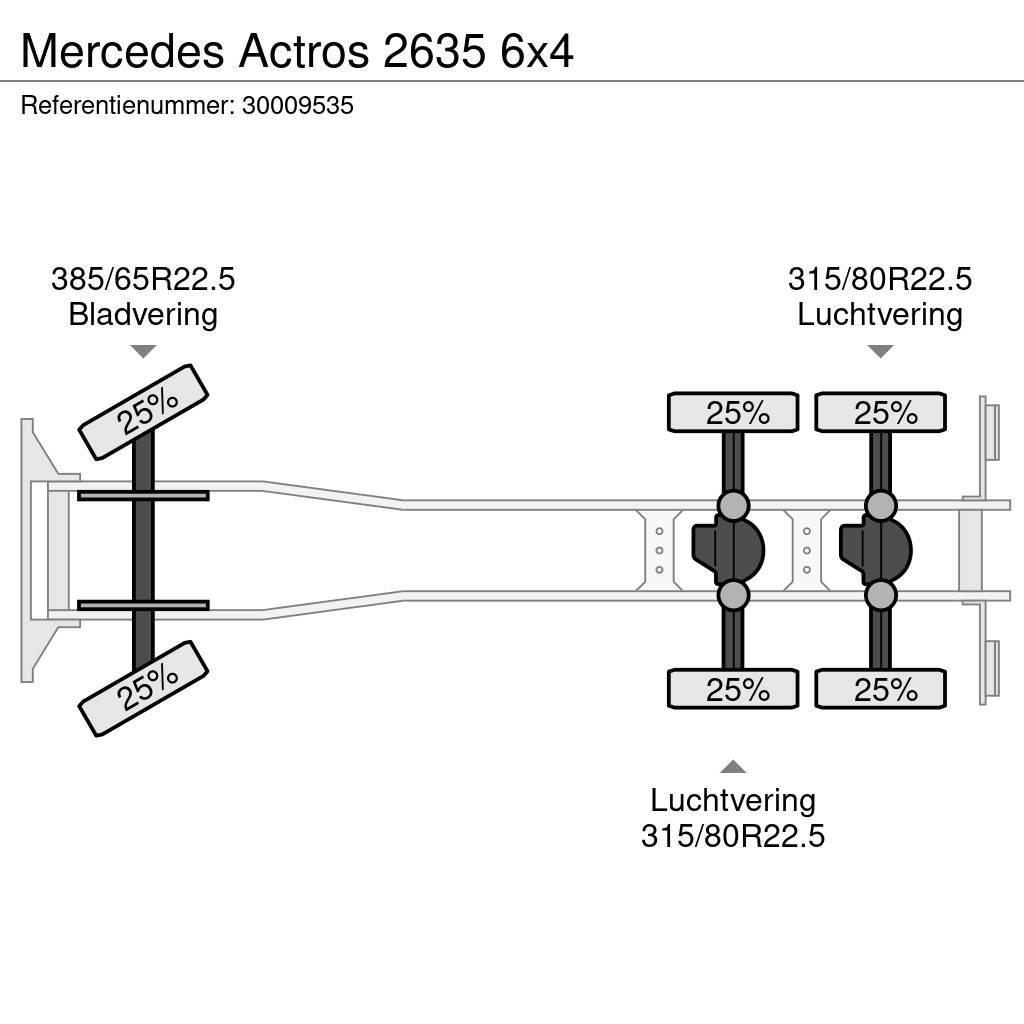 Mercedes-Benz Actros 2635 6x4 Raamautod