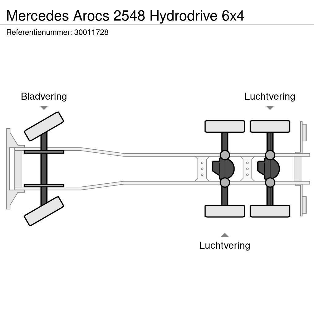 Mercedes-Benz Arocs 2548 Hydrodrive 6x4 Raamautod