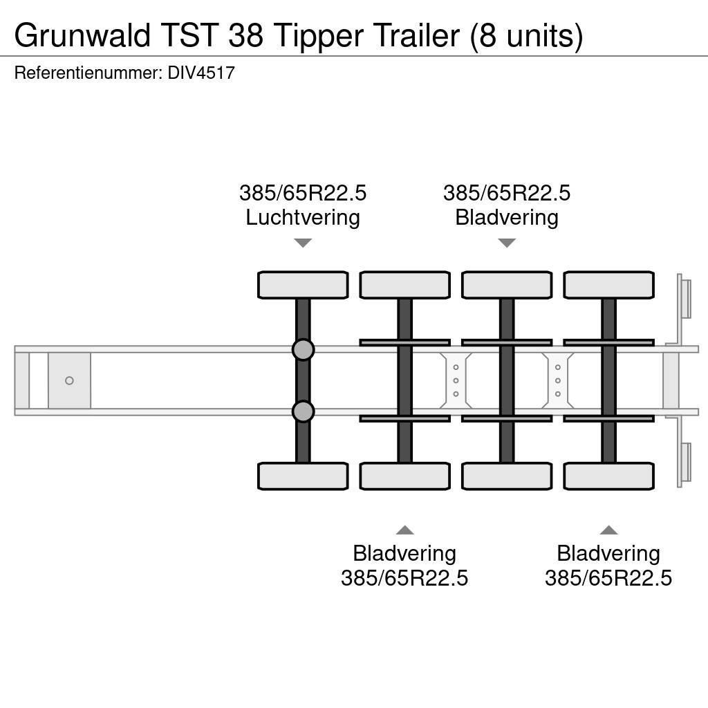 Grunwald TST 38 Tipper Trailer (8 units) Kallur-poolhaagised