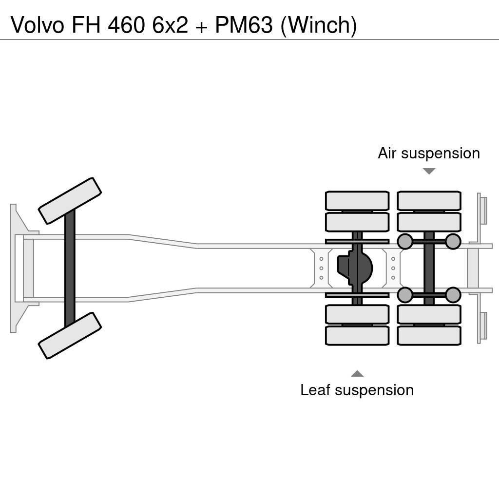 Volvo FH 460 6x2 + PM63 (Winch) Maastikutõstukid