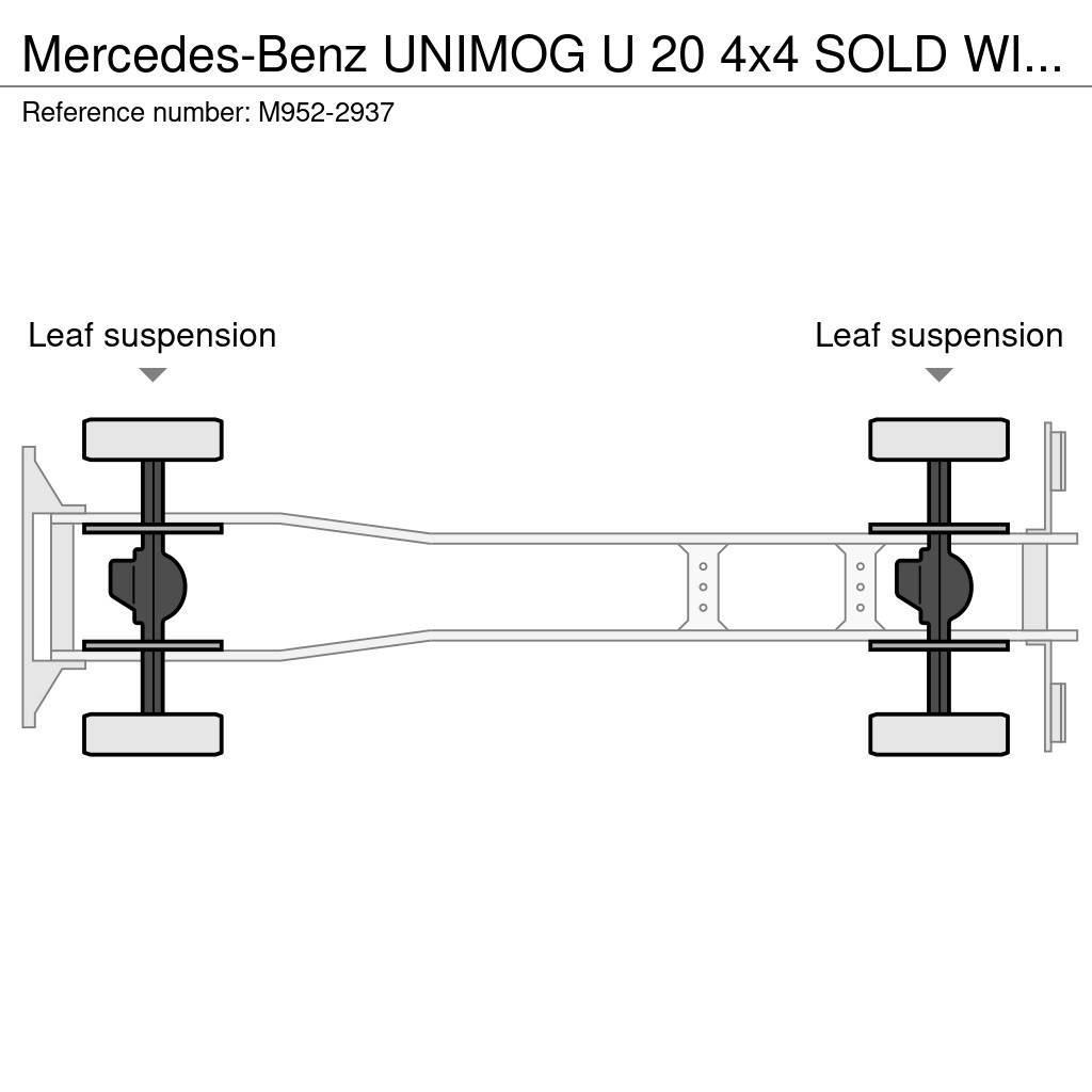 Mercedes-Benz UNIMOG U 20 4x4 SOLD WITHOUT SNOW PLOW & SPREADER Kallurid