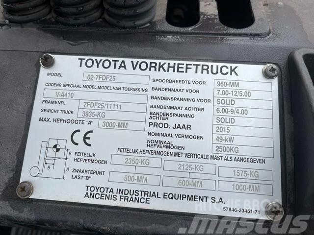 Toyota 7 FD F 25 Diiseltõstukid