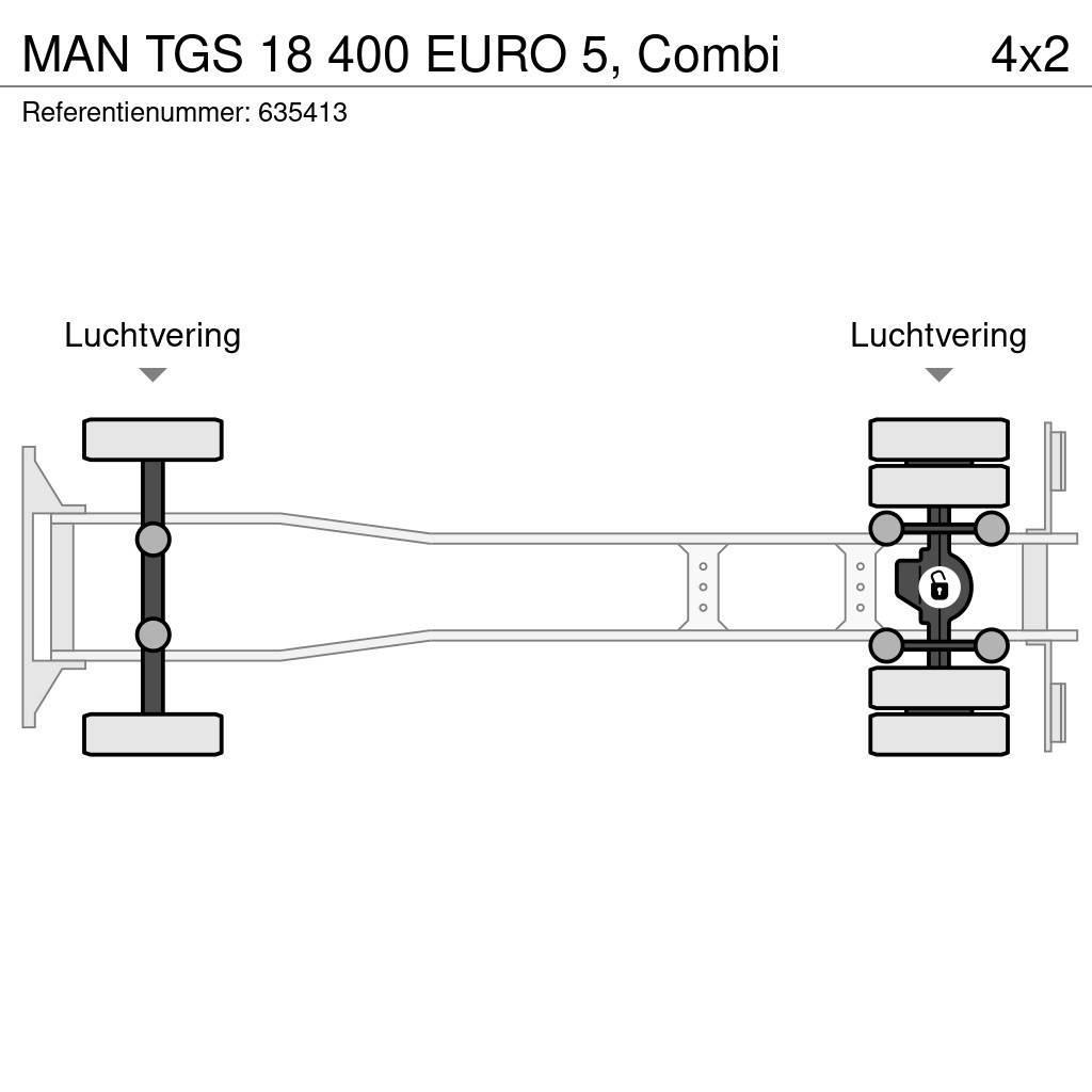 MAN TGS 18 400 EURO 5, Combi Trossüsteemiga vahetuskere veokid