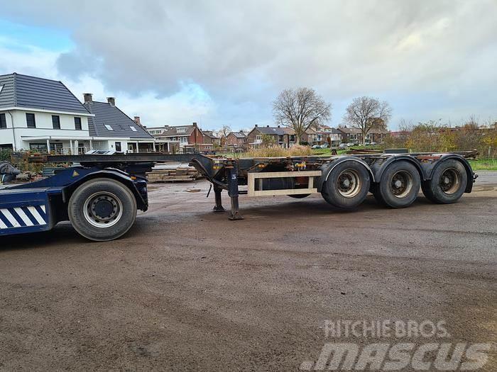 Nooteboom 3 AXLE CONTAINER CHASSIS ALL CONNECTIONS ROR DRUM Konteinerveo poolhaagised
