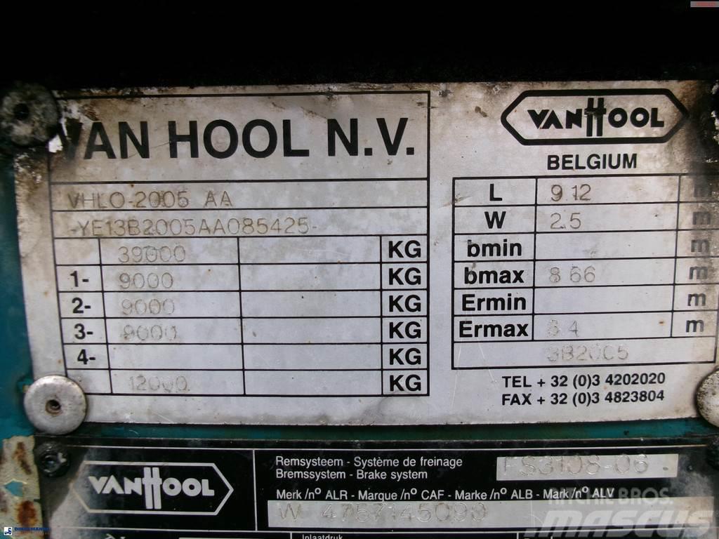 Van Hool 3-axle container chassis 20,30 ft. Konteinerveo poolhaagised