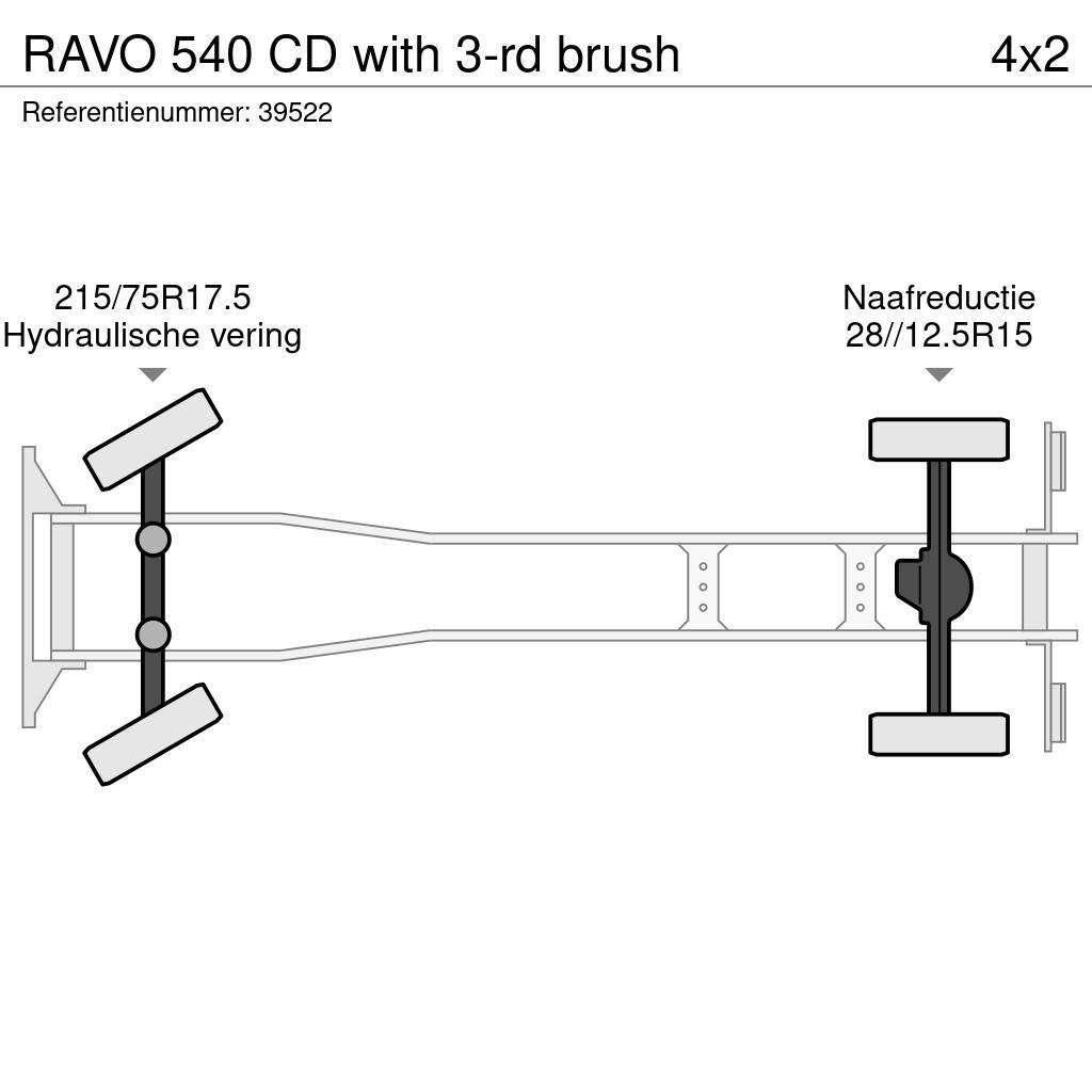 Ravo 540 CD with 3-rd brush Tänavapuhastusveokid