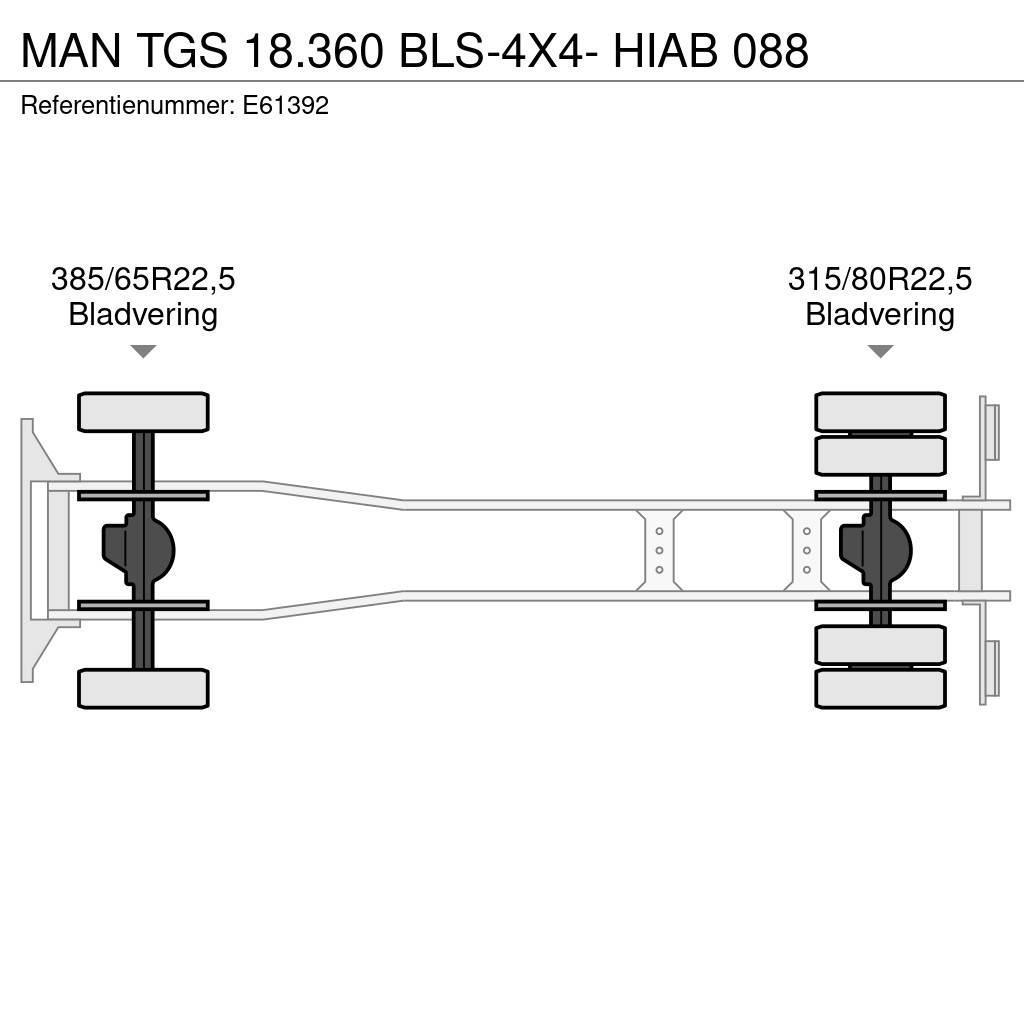 MAN TGS 18.360 BLS-4X4- HIAB 088 Kallurid