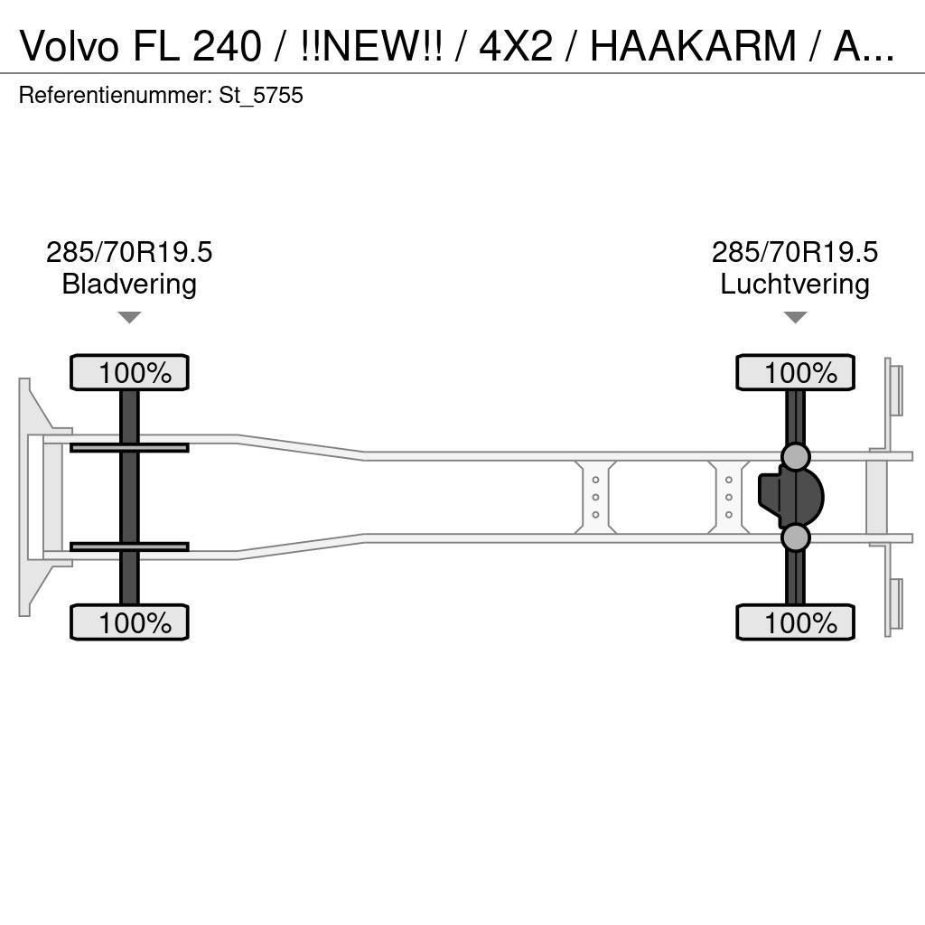 Volvo FL 240 / !!NEW!! / 4X2 / HAAKARM / AMPIROLLE Konksliftveokid
