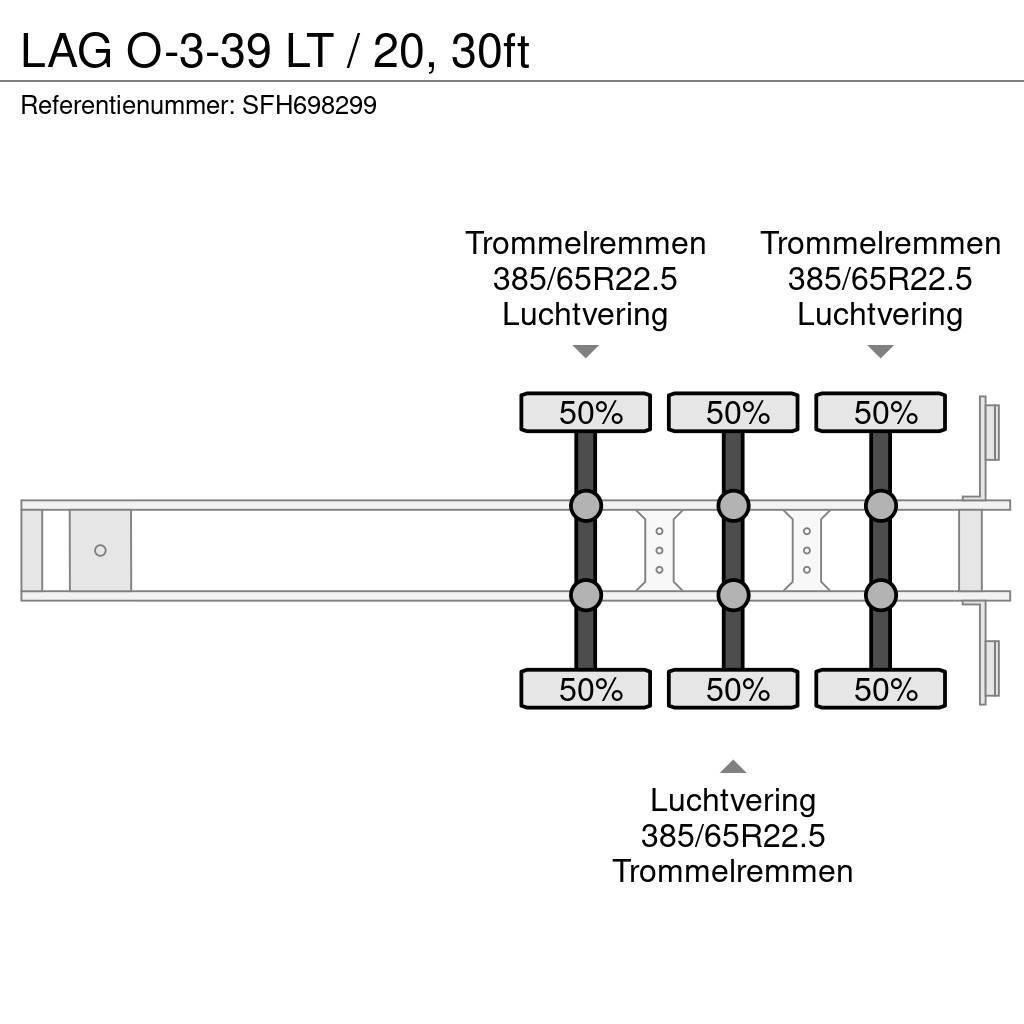 LAG O-3-39 LT / 20, 30ft Konteinerveo poolhaagised