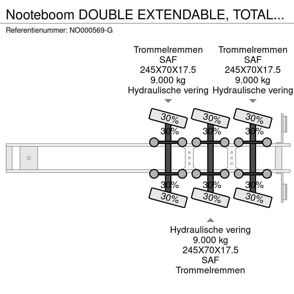 Nooteboom DOUBLE EXTENDABLE, TOTAL 26.53 METERS Raskeveo poolhaagised