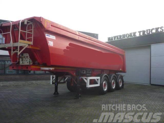 MOL 28m3 3 axle tipper trailer Alubox - Steelchassis ( Kallur-poolhaagised