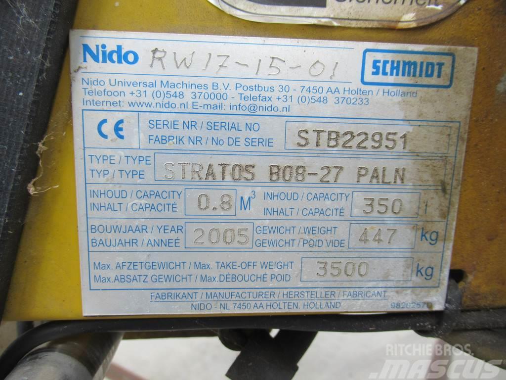 Nido - Schmidt STRATOS B08-27 PALN 0,8m3 + 350 L Zoutst Liivapuisturid ja soolapuisturid