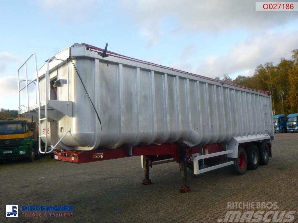 Montracon Tipper trailer alu 53.6 m3 + tarpaulin Kallur-poolhaagised