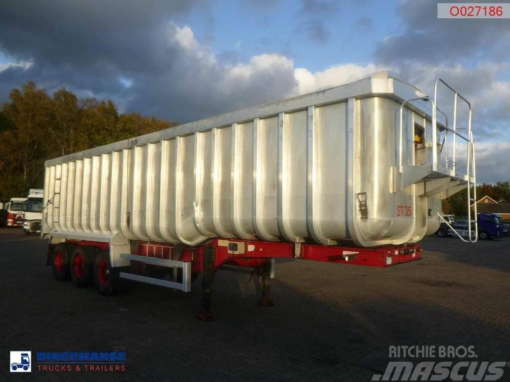 Montracon Tipper trailer alu 53.6 m3 + tarpaulin Kallur-poolhaagised