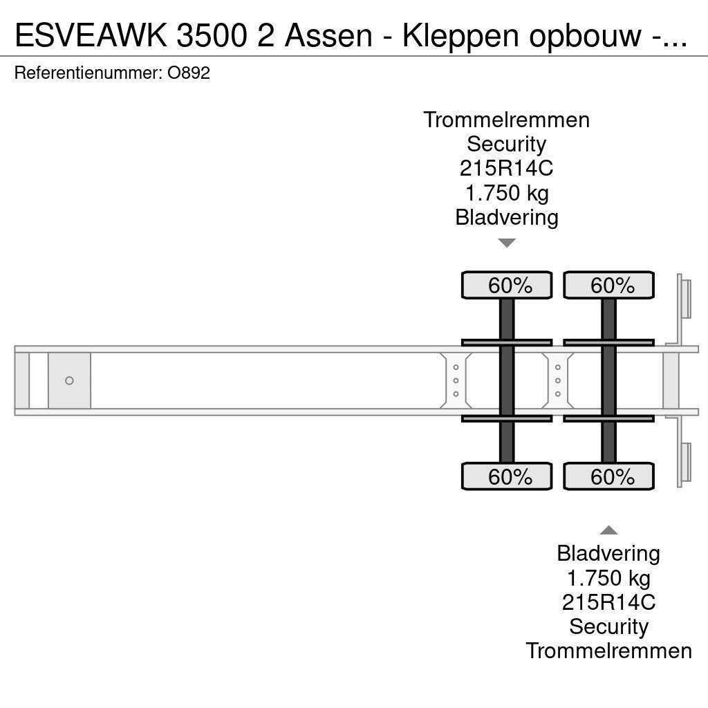 Esve AWK 3500 2 Assen - Kleppen opbouw - FietsVervoer - Furgoonpoolhaagised